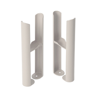 Bodenmontagefüße für Gliederheizkörper Regent mit 2-Säulen – Weiß (Pearl White) - Hudson Reed