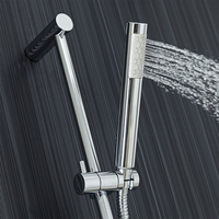 Brausestangenset – mit Handbrause und Brauseanschlussbogen – Chrom - Tec