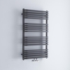 Design Badheizkörper 100x60cm 1157W Arch Mittelanschluss Anthrazit Röhrenheizung,  von Hudson Reed