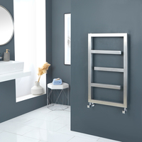 Design Badheizkörper 88cm x 50cm,  satiniertem Edelstahl – 287 Watt – Eclipse Hudson Reed