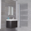 Design Badheizkörper Chrom 160x60cm 498W Seitlich offen - Bosa,  von Hudson Reed