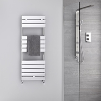 Design Badheizkörper Chrom Flach 1213mm x 450mm 374W – Lustro