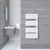 Design Badheizkörper Elgin 108x55cm 500W Gebogen Weiß,  von Hudson Reed