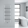 Design Badheizkörper mit Mittelanschluss,  Weiß 1269mm x 500mm 1191W – Arch