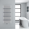 Design Badheizkörper mit Mittelanschluss,  Weiß 1269mm x 600mm 1387W – Arch