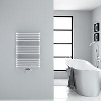Design Badheizkörper mit Mittelanschluss,  Weiß 736mm x 500mm 739W – Arch