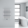 Design Badheizkörper mit Mittelanschluss,  Weiß 736mm x 600mm 869W – Arch