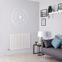 Design Delta Heizkörper Elektrisch Horizontal für Wand in Weiß 635x980mm,  800W Heizelement,  Hudson Reed