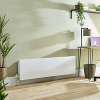 Design Flachheizkörper (Typ 22) - Horizontal - 400mm x 1400mm - Weiß - 2000W - Hudson Reed Alora