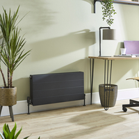 Design Flachheizkörper (Typ 22) - Horizontal - 400mm x 800mm - Anthrazit - Hudson Reed Alora