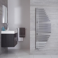 Design Handtuchheizkörper 1460x547mm 458W Mittelanschluss Chrom - Lazio von Hudson Reed
