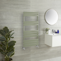 Design Handtuchheizkörper mit flachen Heizlamellen - 1000mm x 600mm Grün (Sage Leaf Green) - Lustro