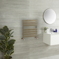 Design Handtuchheizkörper mit flachen Heizlamellen - 600mm x 400mm Metallic Bronze - Lustro