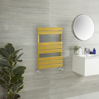 Design Handtuchheizkörper mit flachen Heizlamellen - 825mm x 600mm Metallic Gold - Lustro