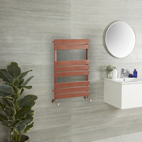 Design Handtuchheizkörper mit flachen Heizlamellen - 825mm x 600mm Metallisches Kupfer - Lustro