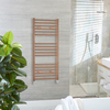 Design Handtuchheizung mit metallischem Kupferfinish flach,  Größe wählbar ab 800x500mm – Ive Hudson Reed