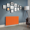 Design Heizkörper - Horizontal - (Doppellagig) - 635mm x 1190mm Orange (Sunset Orange) - Delta von Hudson Reed