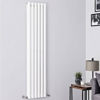 Design Heizkörper 1600mm x 354mm 1228W Vertikal Weiß - Doppellagige runde Paneele - Revive,  von Hudson Reed