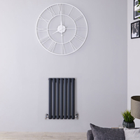 Design Heizkörper 635 x 415mm Einlagig 418W Anthrazit Gäste WC - Revive von Hudson Reed