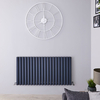 Design Heizkörper Aluminium Doppellagig Horizontal Anthrazit 600 x 1190mm 2298W,  von Hudson Reed