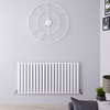 Design Heizkörper Aluminium Horizontal Weiß 600mm x 1190mm 2298W - Revive Air,  von Hudson Reed