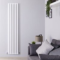 Design Heizkörper Aluminium Vertikal Weiß 1502W 1800 x350mm - Revive Air,  von Hudson Reed