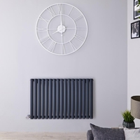 Design Heizkörper Elektrisch Horizontal Einlagig Anthrazit 635mm x 1000mm inkl. ein 1000W Heizelement - Revive