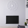 Design Heizkörper Elektrisch Horizontal Einlagig Matt-Schwarz 635mm x 1000mm inkl. ein 1000W Heizelement - Revive