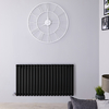 Design Heizkörper Elektrisch Horizontal Einlagig Matt-Schwarz 635mm x 1180mm inkl. 2x 800W Heizelemente - Revive