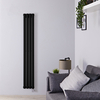 Design Heizkörper Elektrisch Vertikal Einlagig Matt-Schwarz 1600mm x 236mm inkl. ein 800W Heizelement - Revive
