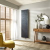 Design Heizkörper Flach in Schwarz,  Vertikal 180cm x 40cm - Wandmontage – Rubi Hudson Reed