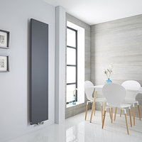 Design Heizkörper,  Flach,  Vertikal 1800x400mm 842W Anthrazit - Rubi Hudson Reed