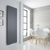 Design Heizkörper,  Flach,  Vertikal 1800x600mm 1000W Elektrisch Anthrazit,  Wandmontage - Rubi Hudson Reed