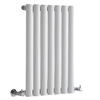 Design Heizkörper Horizontal 600mm x 415mm Einlagig 390W Weiß aus Stahl - Revive,  von Hudson Reed