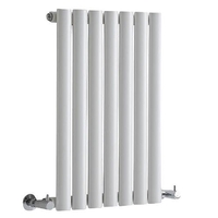 Design Heizkörper Horizontal 600mm x 415mm Einlagig 390W Weiß aus Stahl - Revive,  von Hudson Reed