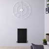 Design Heizkörper Horizontal 635 x 415mm 418W Einlagig Matt Schwarz - Wandheizkörper - Revive von Hudson Reed