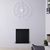 Design Heizkörper Horizontal 635mm x 590mm 597W in Matt Schwarz - Revive von Hudson Reed