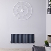 Design Heizkörper Horizontal Anthrazit 400mm x 1000mm 1052W (doppellagig) - Revive