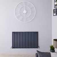 Design Heizkörper Horizontal Anthrazit 635mm x 1000mm 1015W (einlagig) - Revive