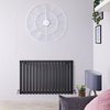 Design Heizkörper Horizontal Anthrazit 635mm x 1000mm 1022W (einlagig) - Sloane