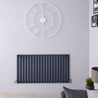 Design Heizkörper Horizontal Anthrazit 635mm x 1180mm 1194W (einlagig) - Revive