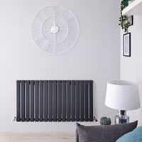 Design Heizkörper Horizontal Anthrazit 635mm x 1190mm 1064W (einlagig) - Delta