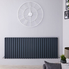 Design Heizkörper Horizontal Anthrazit 635mm x 1647mm 2609W (doppellagig) - Revive