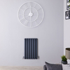 Design Heizkörper Horizontal Anthrazit 635mm x 413mm 652W (doppellagig) - Revive