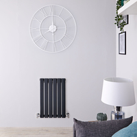 Design Heizkörper Horizontal Anthrazit 635mm x 420mm 375W (einlagig) - Delta