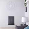 Design Heizkörper Horizontal Anthrazit 635mm x 420mm 573W (einlagig) - Delta