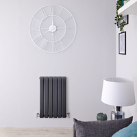 Design Heizkörper Horizontal Anthrazit 635mm x 420mm 573W (einlagig) - Delta