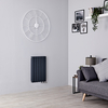 Design Heizkörper Horizontal Anthrazit 635x413mm 729W,  doppellagig - Revive Caldae