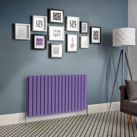 Design Heizkörper Horizontal (Doppellagig) 635mm x 1190mm Lila (Lush Purple) - Delta