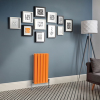 Design Heizkörper Horizontal (Doppellagig) 635mm x 420mm Orange (Sunset Orange) - Delta